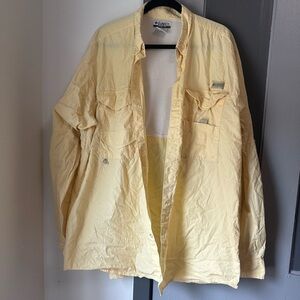 Columbia Men's Light Yellow Shirt Jacket